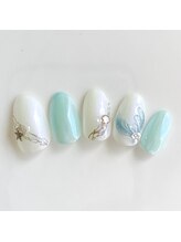 アルセア 上野御徒町店(Alcea)/マーメイド　人魚　ネイル　海夏