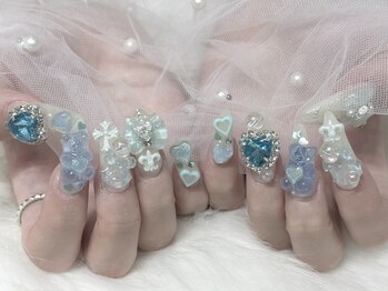 バベル 心斎橋店(Babel)の写真/大切なイベントや特別な日のnailもご相談ください♪ロングネイルもお任せください＊持ち込みデザインOK！