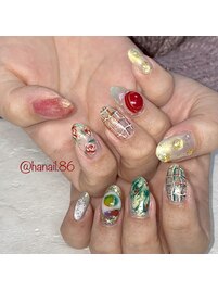 sasakinail×ぽこぽこネイル