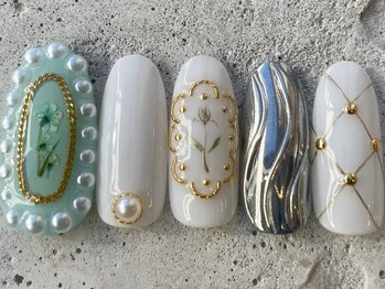 フリークネイル(FREAK Nail)/ブローチ花アンティーク ¥14000