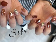 シファ(Sifa.)/ニュアンスネイル/テラコッタ