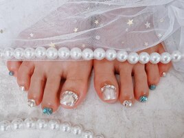 ミラーネイル、埋め尽くし，夏
