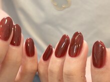 リッシュ(RICHE)/大人ボルドーワンカラーネイル