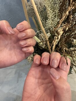 こだわりピンクネイル