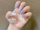 梅雨の季節　　紫陽花ネイル