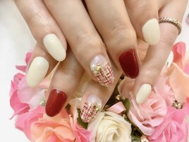 [中村]X'mas＊ツイードネイル