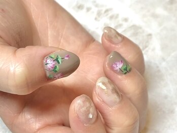 ＊lotus flower nail＊ Art90