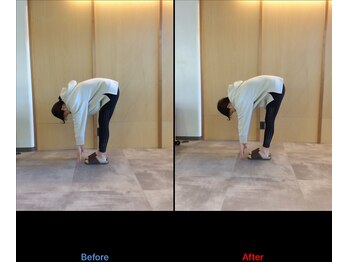 徳島藍住整骨院 ザ ビー(THE B)/ピラティス初回体験before/after