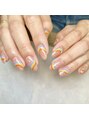 マニネイル 高の原店(mani nail) 季節感のあるものや、個性的なデザインをすることが多いです♪
