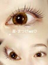 エピス 鹿児島中央駅店(eps.)/大人気setメニュー　眉×まつぱ