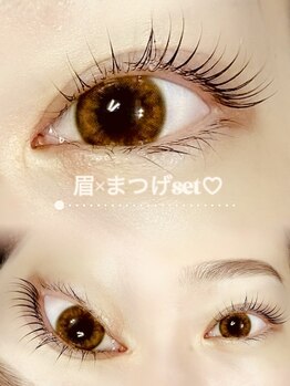 エピス 鹿児島中央駅店(eps.)/大人気setメニュー　眉×まつぱ