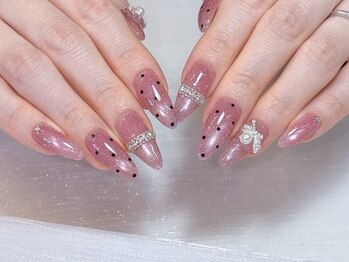 ミュゲ(muguet)/mana  マグ+ドットネイル