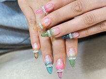 エムワイネイル(MY Nail)/長さだし10本デザイン