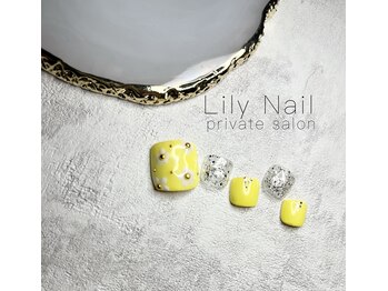 リリーネイル(Lily Nail)/ワンカラー＋手書きアート