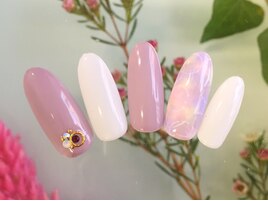 タイダイフラワーネイル