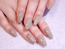 ラルネイル 大宮(Lull. nail)/＊先端ラメ＊ワンカラー＊