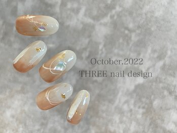 スリー(THREE)/October 2022/nail design