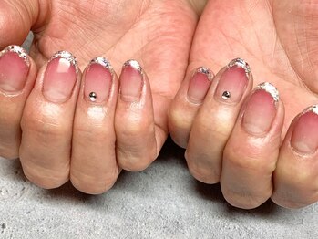 リルシャインネイル(lil shine.nail)/人気☆ガラスフレンチ