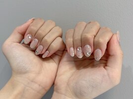 フラッシュ宝石ネイル＊○