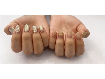 ミルクティーカラー×オーロラ