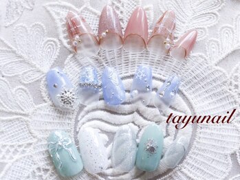 たゆ ネイル(たゆnail)の写真/ウォーターネイルケア付き◎美しいロングネイル＋パラジェルでうっとり美爪♪