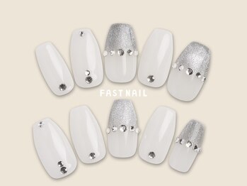 ファストネイル 川口駅前店(FAST NAIL)/フレンチ/ラメ【12410】