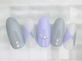 ネイルサロン あかねいろ/秋冬 クリスマス アーガイル柄