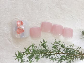 ナル バイ ネイルブレイク(Nalu by Nail Break)/シェル×ピンク