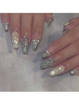 ネイルルーム オルポノ(Olupono)/ツイード×キルティング