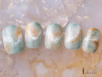 アイネイルズ 吉祥寺店(I nails)/天然石もやもやネイル