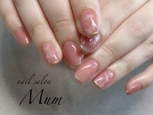 マム(Mum)の雰囲気（色替え自由な定額オフィスネイルデザイン）