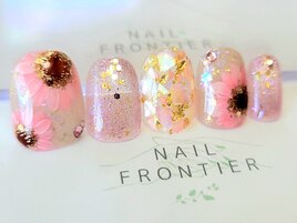 Eピンクひまわりラメ14980円
