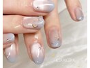 シンプル夏ネイル