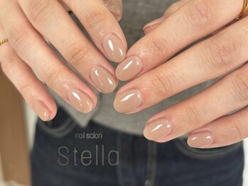 ステラ(stella)の写真/シンプルなワンカラーで、上品な指先を演出☆お仕事や家事で派手なネイルが出来ない方にもオススメ★