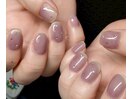 パープル・ショートネイル
