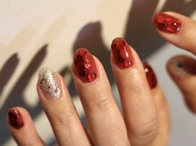 グレースネイルファクトリー(grace'nail factory)/埋め込みハートホロ/フィルイン