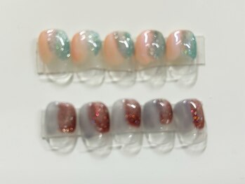 ユメノソラ 越谷店(yumeno空)/塗りかけデザイン ¥3900