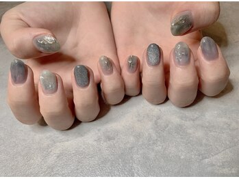 エンジェリック カラーズ(Angelic colors)/ブルーニュアンスネイル