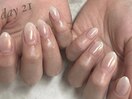 白のグラデーション＋オーロラ
