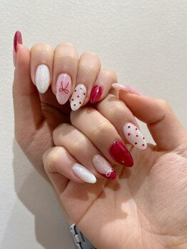 モアモア ララ ネイル(moremore Lala nail)の写真/【リニューアルオープン★】大人気のワンホン・韓国ネイルデザインが豊富◎可愛いパーツも多数ご用意♪