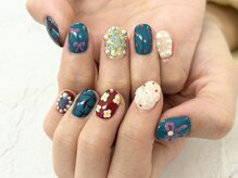ディーネイル 池袋(D-nail)/【森】秋色 レトロネイル