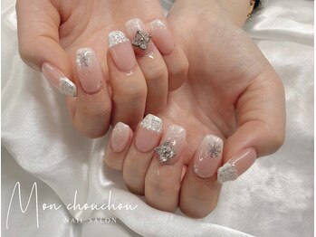 *冬定番　ツイードネイル*