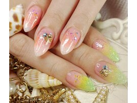 リゾート カラフル クリア ラメ