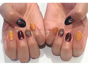 アース ネイルアイラッシュ 前橋店(EARTH Nail&Eyelash)/カラフルデザイン¥8000