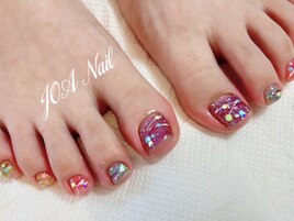 ヨーヨーデザイン★フットネイル
