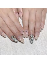 リコリサイア(ricco risaia)/キルティング＋敷詰ネイル