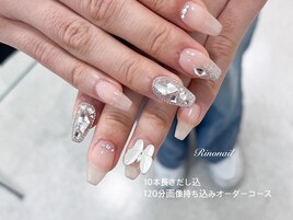 キラキラ蝶ネイル　70129