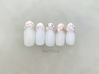 ネイル ドゥ 岡山駅前店(Nail Doux)/ホログラムフレンチ
