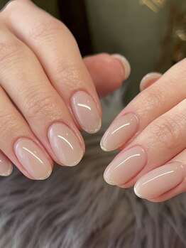 アクト バイ シェアサロンマリー 水戸元吉田店(act. by SHARE SALON Marie)の写真/周りと差がつくワンランク上の指先に。シンプルなdesignだからこそ細部にこだわる施術が◎