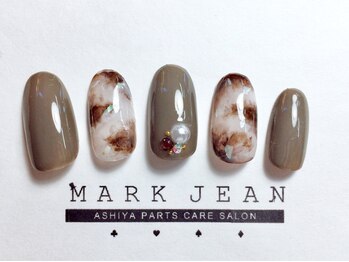 マークジーン 甲南山手(MARK JEAN)/カーキ×白べっ甲